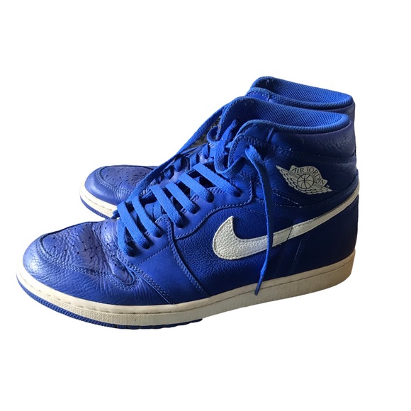 A1-Nike Air Jordan 1 Retro High OG Hyper Royal Blue Shoe Men's Size 12 - Picture 6 of 6